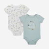 Harry Potter 2 Pack Bodysuit Set Aqua 
