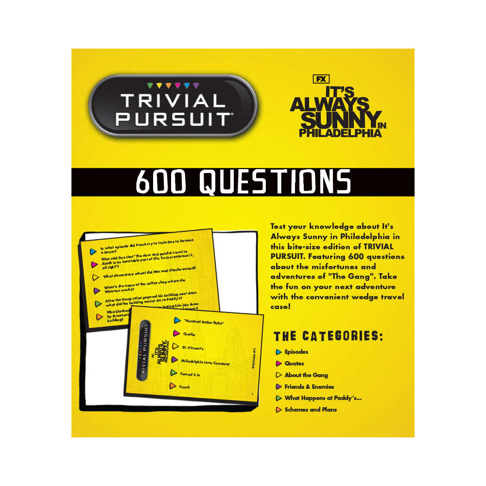 USAopoly TRIVIAL PURSUIT: It's Always Sunny in Philadelphia - English Edition