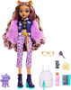 Monster High Poupée, animal et accessoires Clawdeen Wolf, Croissant