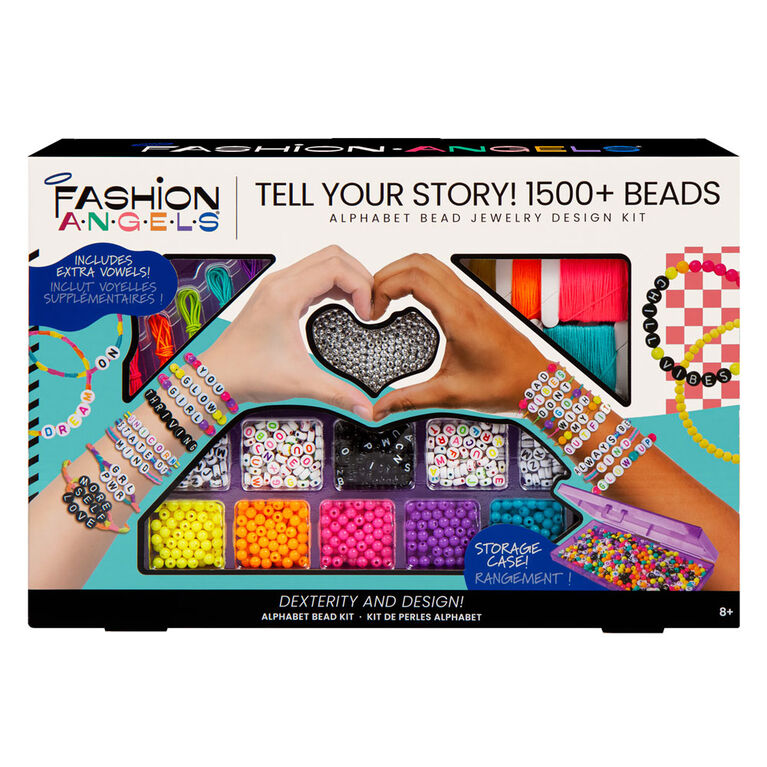 Fashion Angels Raconter Votre Histoire Alphabet Ensemble De Perles -1500 + Perles