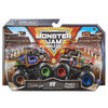 Monster Jam, Official Salvager Vs. Double Decker Die-Cast Monster Trucks, 1:64 Scale