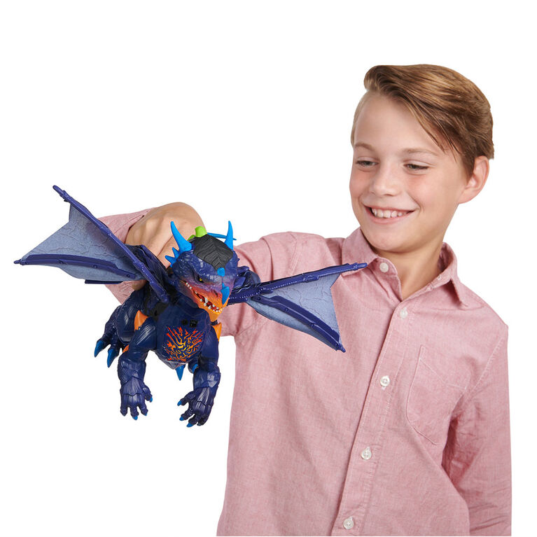 Dragon Untamed Legends - Vulcan (bleu foncé) - jouet interactif