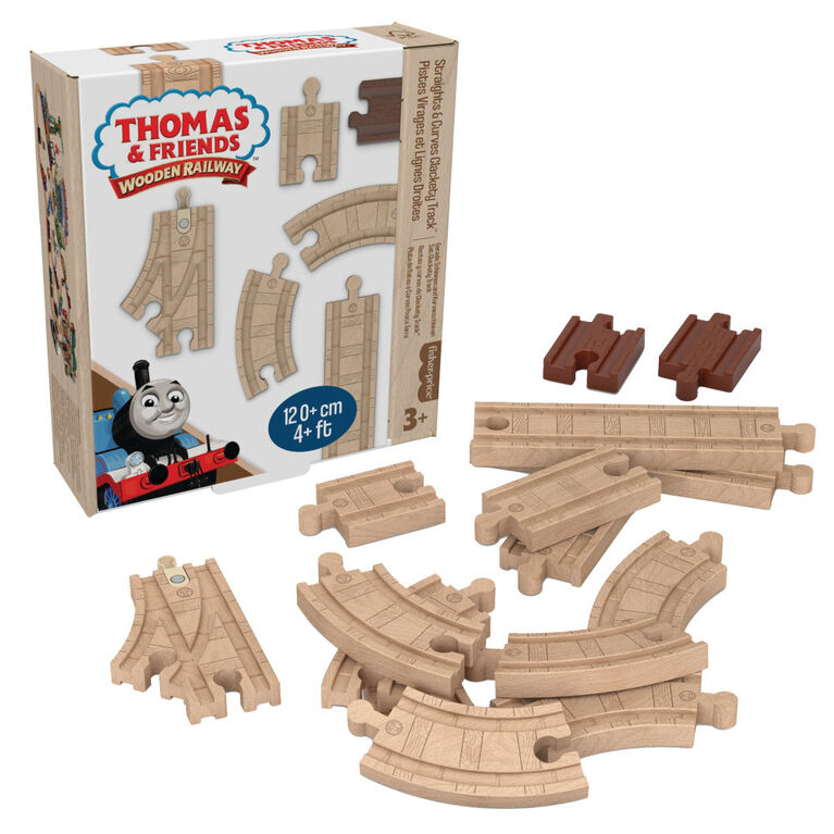 Thomas and Friends Wooden Railway Straights and Curves Clackety Track Pack