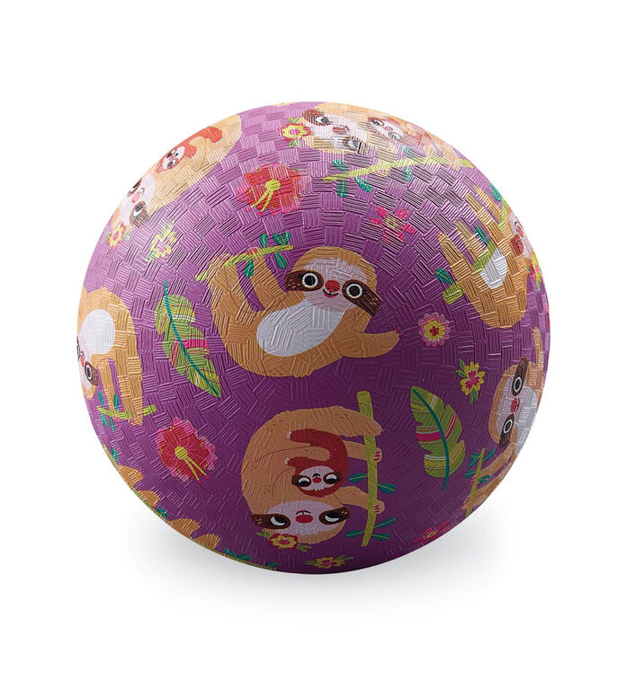 7 Inch Sloth Playground Ball Purple