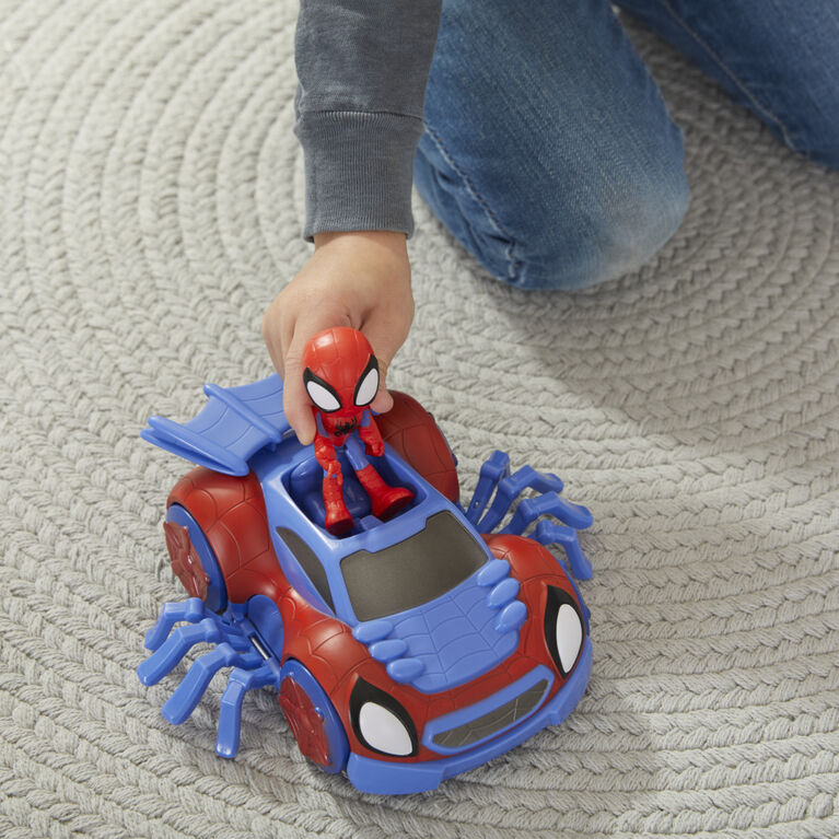 Marvel Spidey and His Amazing Friends Change 'N Go Web-Crawler And Spidey Action Figure