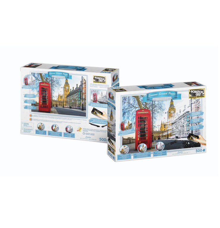 Scratch Off: Puzzles de la série étet à hiver - Big Ben (England) - 500 pièces