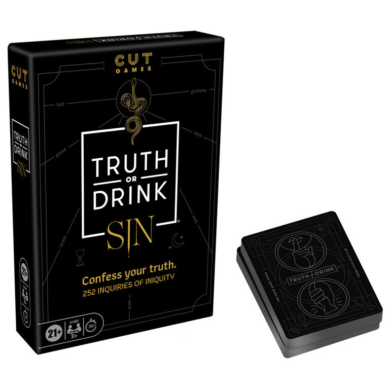 Truth or Drink: Sin Edition, jeu de groupe pour adultes, dès 21 ans - Édition anglaise