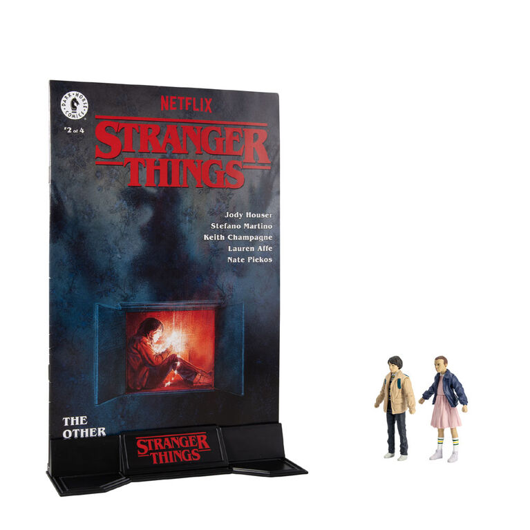 Stranger Things Page Punchers 2pk Eleven and Mike Wheeler 3"Figures with Comic