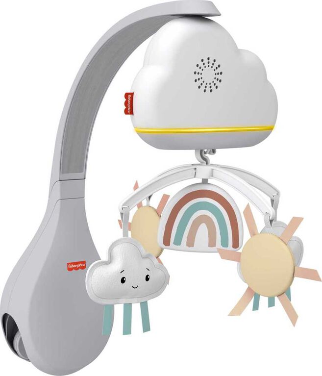 Rainbow Showers Bassinet to Bedside Mobile