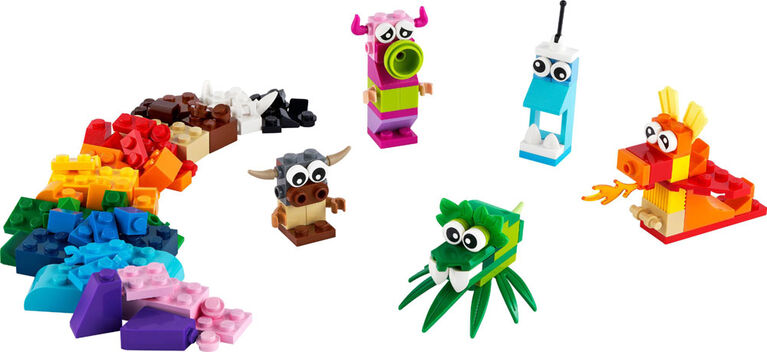 LEGO Classic Creative Monsters 11017 Building Kit with 5 Toys for Kids (140 Pieces)