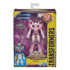 Transformers Bumblebee Cyberverse Adventures Deluxe Class Arcee Action Figure Toy, Build-A-Figure Part, 5-inch