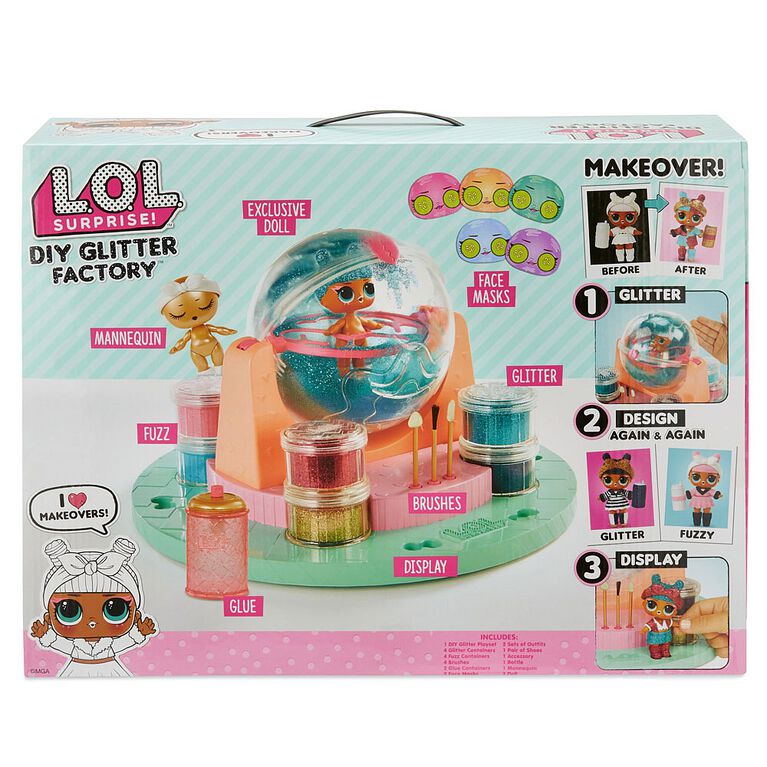 L.O.L. Surprise! DIY Glitter Factory Playset with Exclusive Doll - English Edition