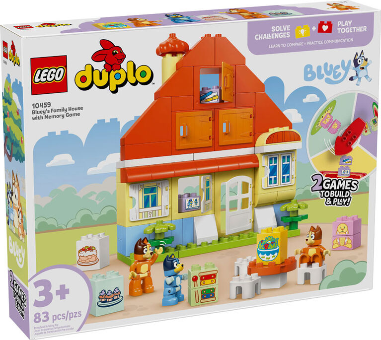 LEGO DUPLO Bluey: Bluey's Family House with Memory Game - Toddler Toy For Kids Ages 3+ - 10459 LEGO DUPLO Bluey: Bluey's Family House with Memory Game - Toddler Toy For Kids Ages 3+ - 10459