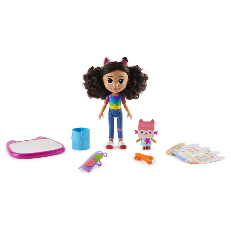 Gabby's Dollhouse, 8-inch Gabby Girl Travel Doll, Toys for Kids Ages 3 and  Up