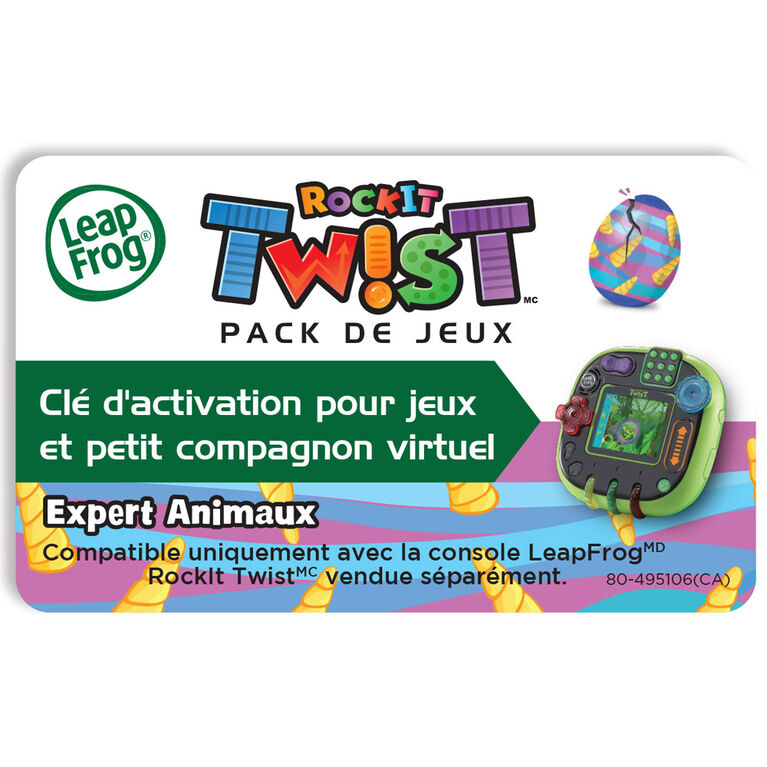 LeapFrog RockIt Twist Game Pack Animals, Animals, Animals - French Edition