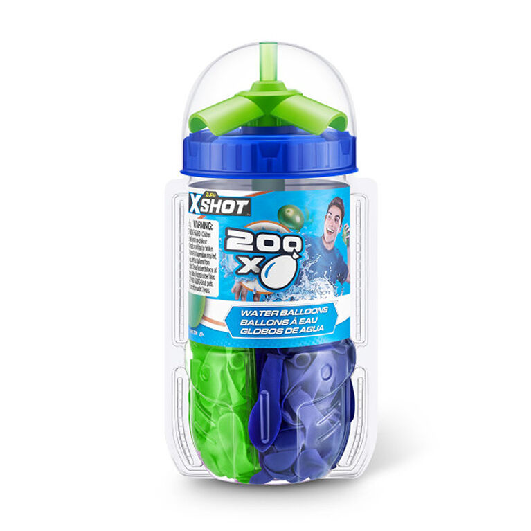 Zuru X-Shot Water Warfare Water Balloons 200-Pack (Colours May Vary)