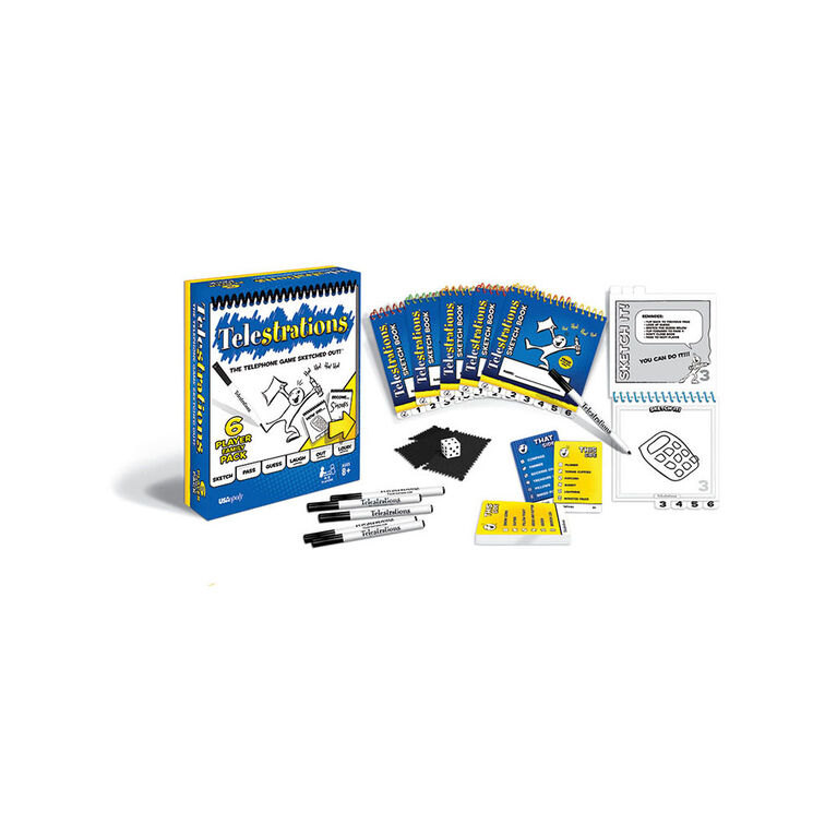 USAopoly Telestrations 6 Player: The Family Pack - Édition anglaise