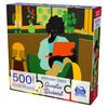 500-Piece Jigsaw Puzzle, Artist Spotlight Series Aurelia Durand, Cozy, by Spin Master Puzzles - English Edition
