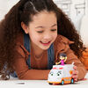 Disney Junior Firebuds, Violette et Axelle, figurine articulée et ambulance avec mouvement des yeux interactif