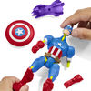 MixMashers Marvel Avengers, figurine Captain America à mélanger et combiner avec accessoires