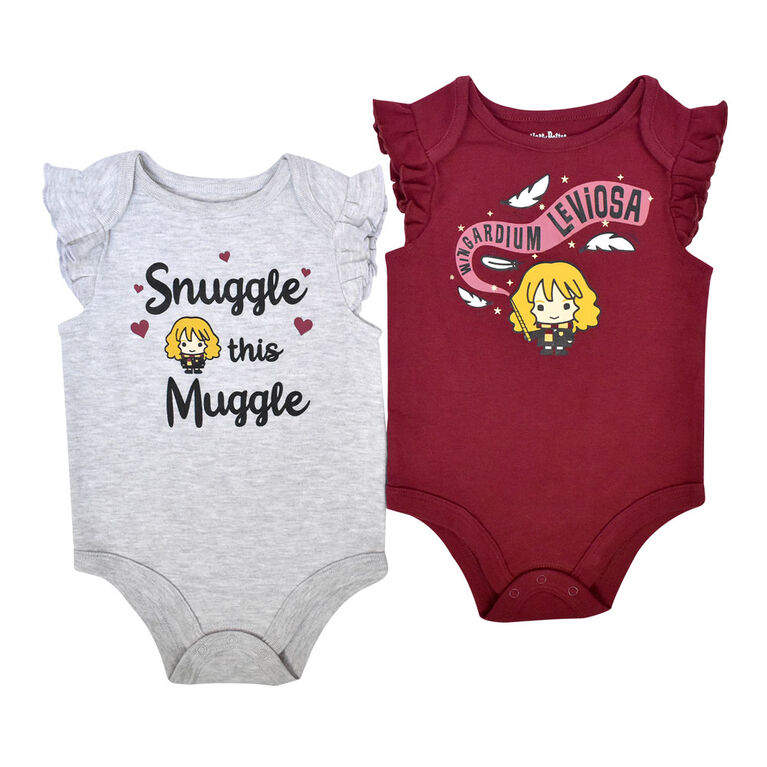 Warner S Harry Potter 2 Pk Bodysuits Grey Newborn 0 Months Toys R Us Canada