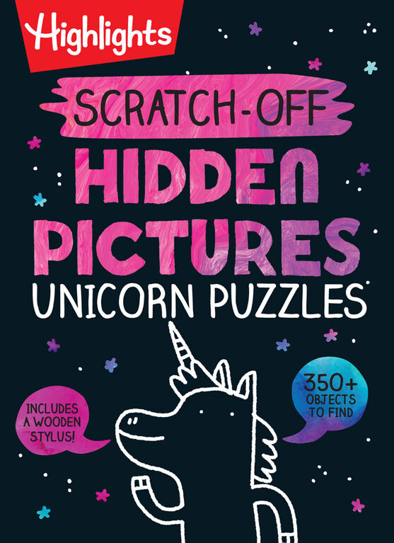 Scratch-Off Hidden Pictures Unicorn Puzzles - English Edition