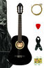 Bridgecraft De Rosa Junior Beginner Guitar with Accessories - Black