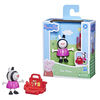 Peppa Pig Peppa's Adventures assortiment figurines Peppa et ses amis, jouet préscolaire, figurine Zoë Zebra