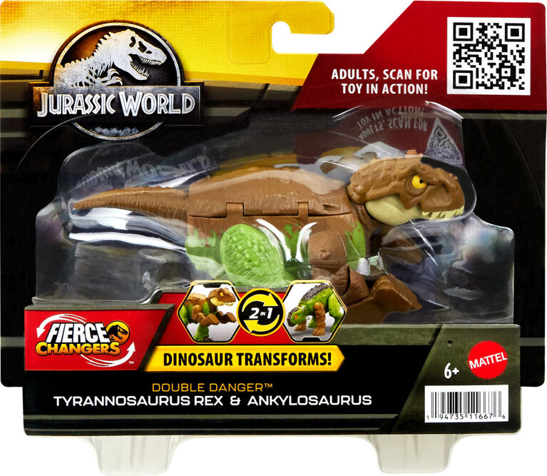 Jurassic World Dinosaur to Dinosaur Transforming Toy, Double Danger