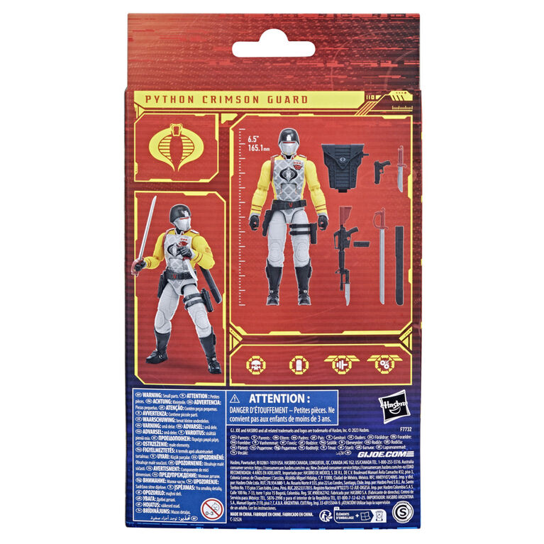 G.I. Joe Classified Series, figurine de collection 66 Garde pourpre Python de 15 cm, pour filles et garçons - Notre exclusivité
