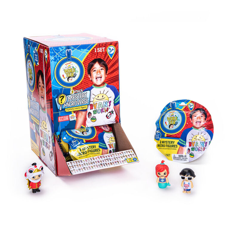 Ryan’s World World Tour Mystery Micro Figures 2 Pack Toys R Us Canada