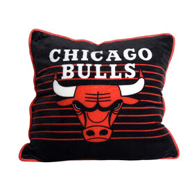 Coussin décoratif des Bulls de Chicago de la NBA, 18 po x 18 po