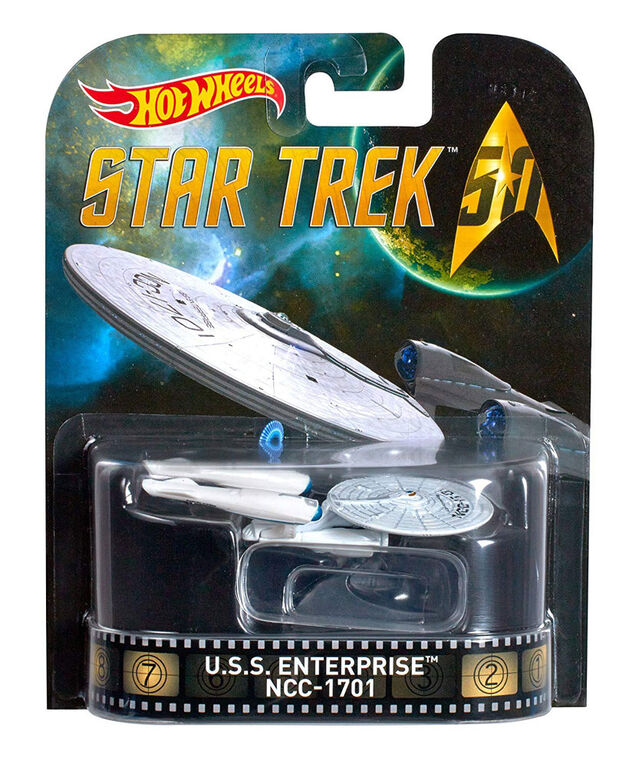 Hot Wheels - Retro Entertainment Diecast Vehicle - U.S.S. Enterprise NCC-1701