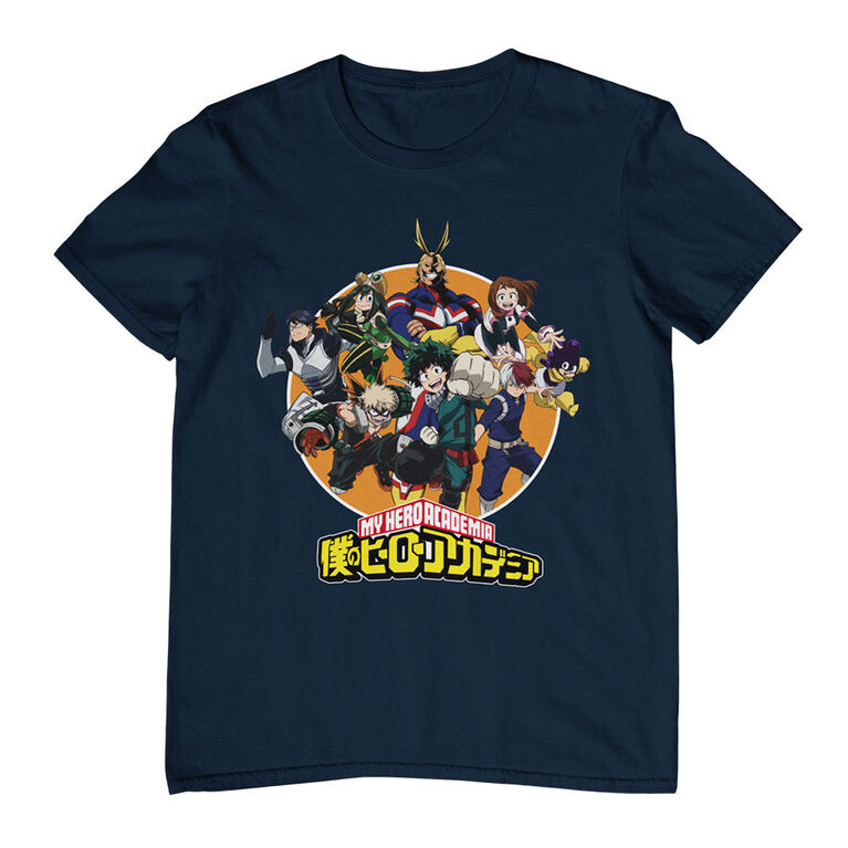 My Hero Academia- Navy Blue Tshirt- Medium
