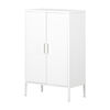 Crea Metal 2-Door Cabinet Pure White