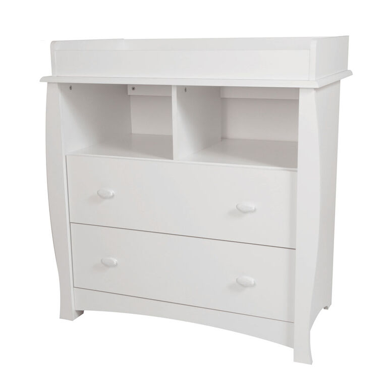Beehive Changing Table with Removable Changing Station- Pure White