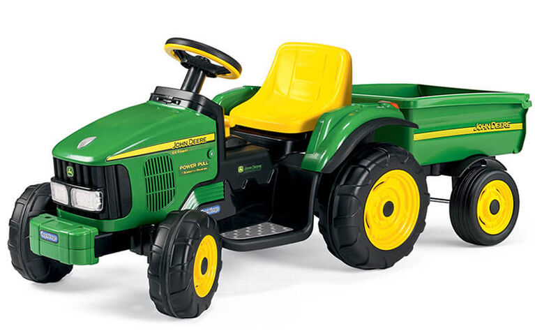 John Deere - 6V Power Pull Tractor with Trailer