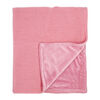 Amour Bébé Couverture en vison tricotée avec pull rose rose