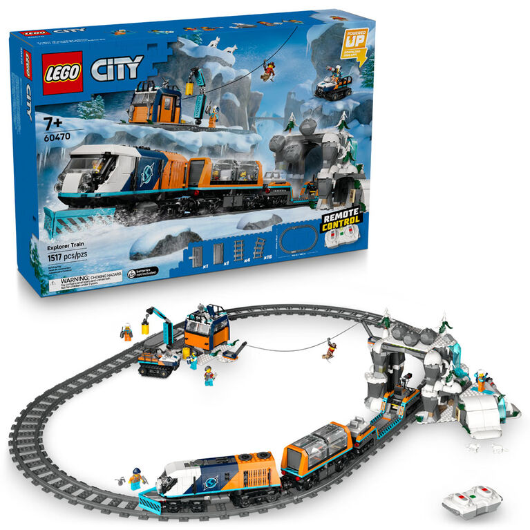 LEGO City Explorers' Arctic Polar Express Train Set - Building Kits Toy, Ages 7+  - 60470