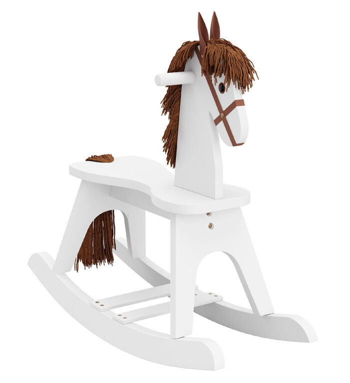 Storkcraft Wooden Rocking Horse - White