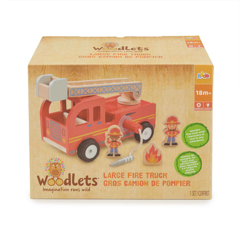 Woodlets Large Fire Truck  - Notre exclusivité