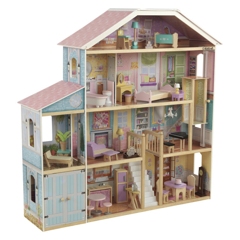 Grand View Mansion Dollhouse with EZ Kraft Assembly