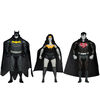 DC Super Powers Batman, Superman & Wonder Woman Black & White Accent Edition Gold Label 3pack