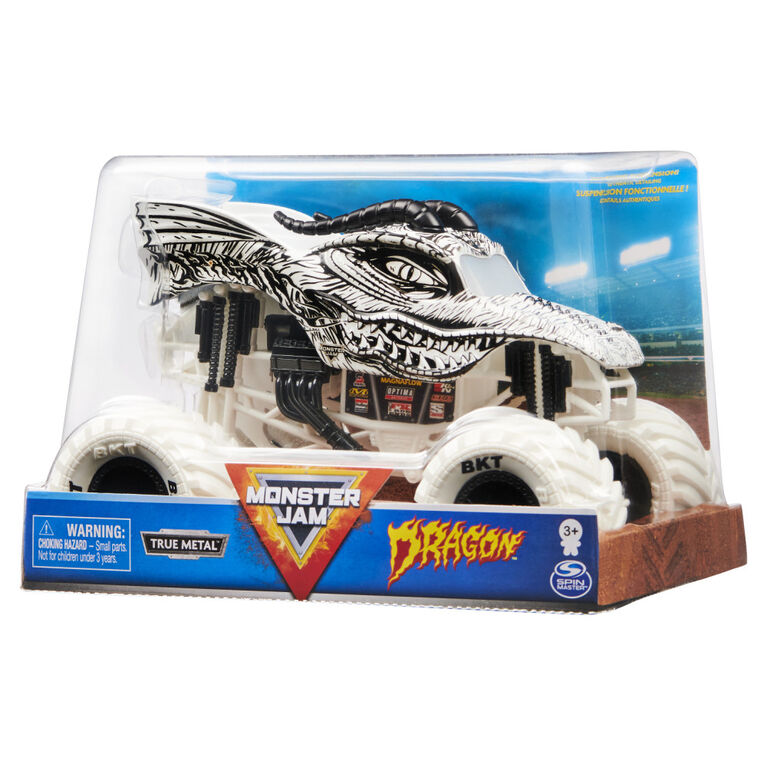 Monster Jam, Official Dragon Monster Truck, Collector Die-Cast Vehicle, 1:24 Scale