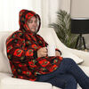 NHL Ottawa Senators Oversized Wearable Sherpa Hooded Blanket, One Size Fits Most