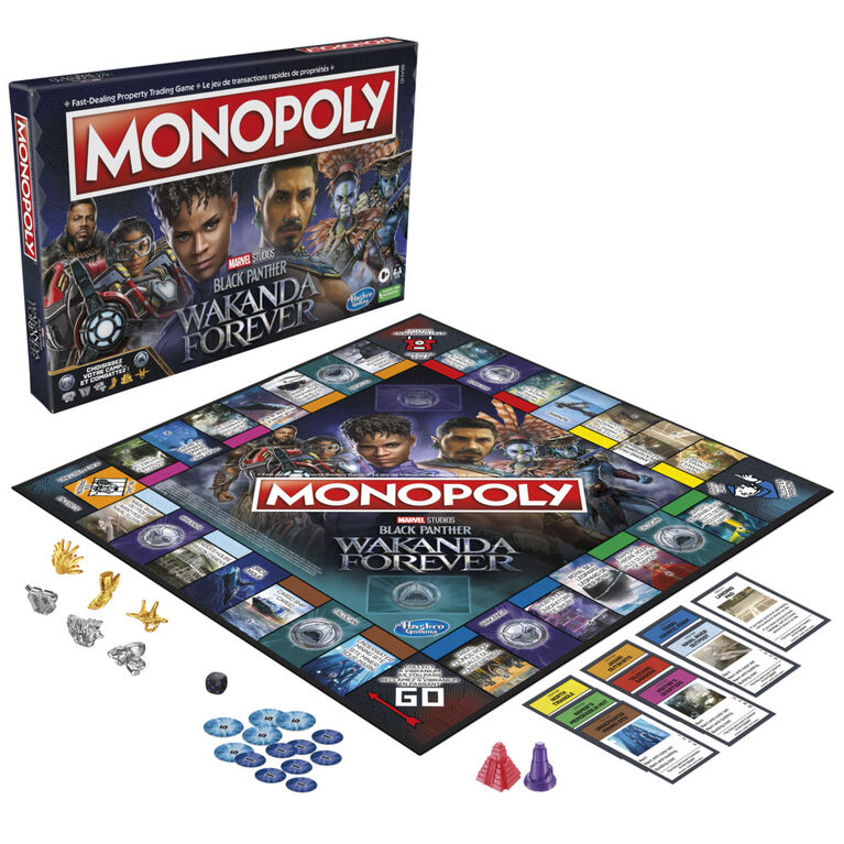 Monopoly: Marvel Studios' Black Panther: Wakanda Forever Edition Board Game
