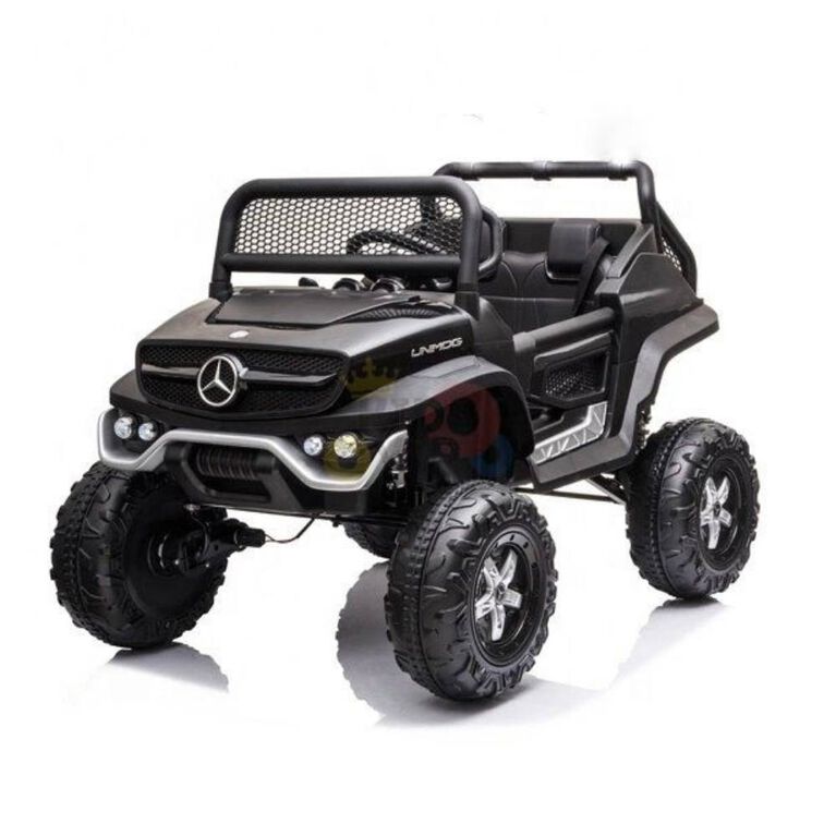 12V Mercedes Unimog 4WD MP4 Ride On - Noir - Édition anglaise