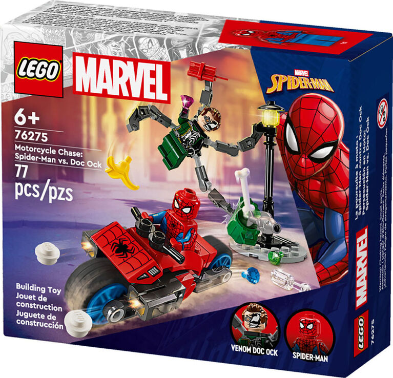 LEGO Marvel La poursuite à moto : Spider-Man contre Doc Ock 76275