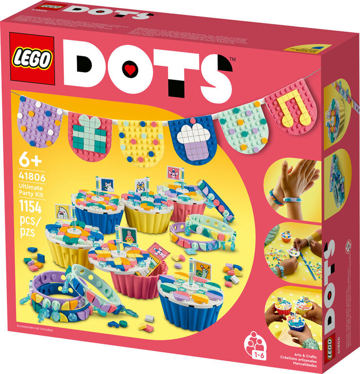 LEGO DOTS Ultimate Party Kit 41806 DIY Craft Decoration Kit (1,154 Pieces)