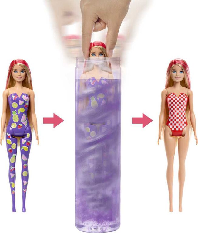 Barbie Color Reveal Série Fruits sucrés Poupées et accessoires